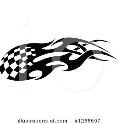 Royalty-Free (RF) Checkered Flag Clipart Illustration by Vector Tradition SM - Stock Sample #1268697