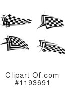 Checkered Flags Clipart #1193691 by Vector Tradition SM