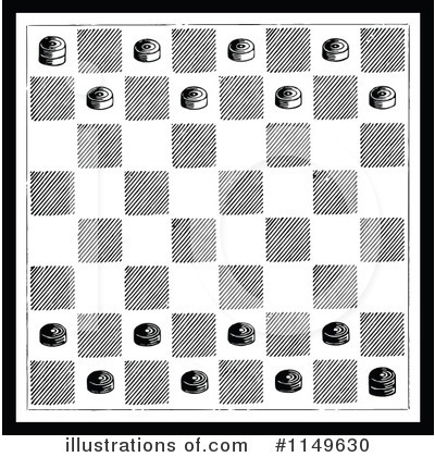 Royalty-Free (RF) Checkers Clipart Illustration by Prawny Vintage - Stock Sample #1149630