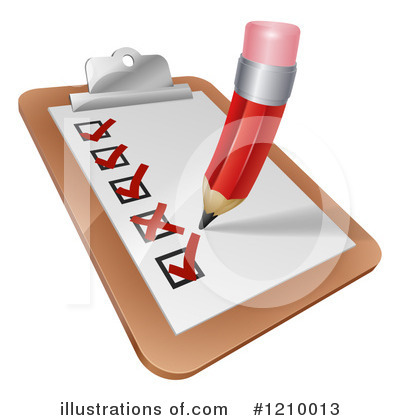 Royalty-Free (RF) Checklist Clipart Illustration by AtStockIllustration - Stock Sample #1210013