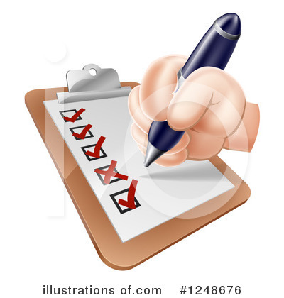 Royalty-Free (RF) Checklist Clipart Illustration by AtStockIllustration - Stock Sample #1248676