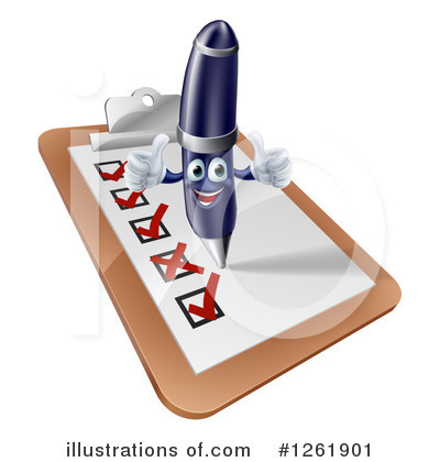 Royalty-Free (RF) Checklist Clipart Illustration by AtStockIllustration - Stock Sample #1261901
