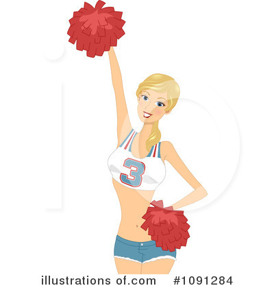 Cheerleaders Clipart #1091284 by BNP Design Studio