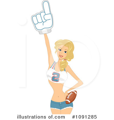 Cheerleaders Clipart #1091285 by BNP Design Studio