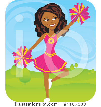 Cheerleader Clipart #1107308 by Amanda Kate