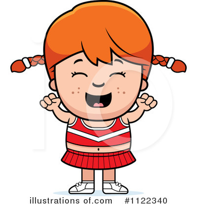 Royalty-Free (RF) Cheerleader Clipart Illustration by Cory Thoman - Stock Sample #1122340