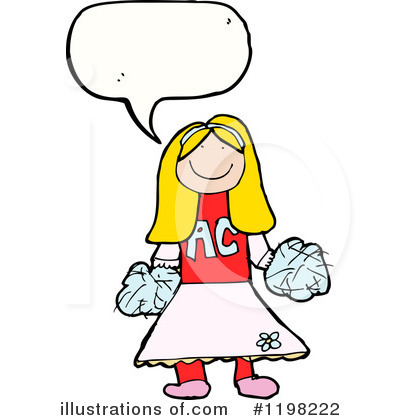 Cheerleader Clipart #1198222 by lineartestpilot