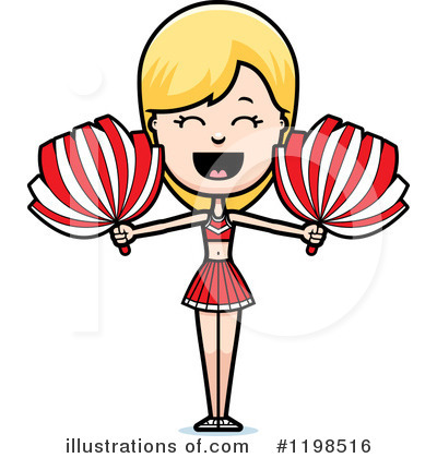 Royalty-Free (RF) Cheerleader Clipart Illustration by Cory Thoman - Stock Sample #1198516