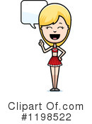 Cheerleader Clipart #1198522 by Cory Thoman