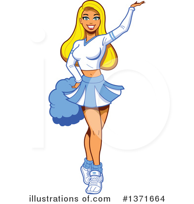 Cheerleading Clipart #1371664 by Clip Art Mascots