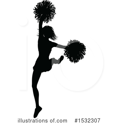 Cheerleader Clipart #1532307 by AtStockIllustration