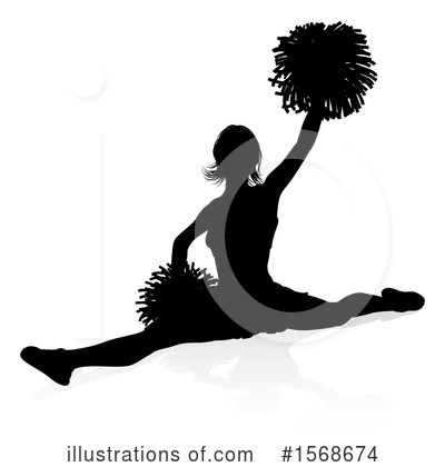 Royalty-Free (RF) Cheerleader Clipart Illustration by AtStockIllustration - Stock Sample #1568674