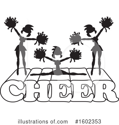 Royalty-Free (RF) Cheerleader Clipart Illustration by Johnny Sajem - Stock Sample #1602353