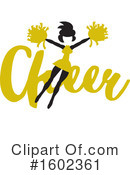 Cheerleader Clipart #1602361 by Johnny Sajem