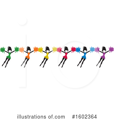 Cheerleader Clipart #1602364 by Johnny Sajem