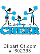 Cheerleader Clipart #1602385 by Johnny Sajem