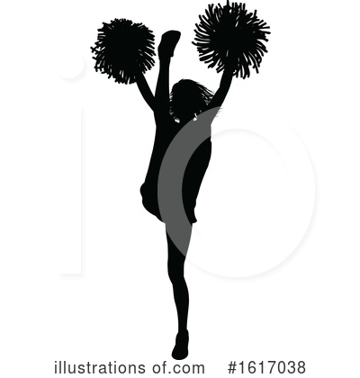 Cheerleader Clipart #1617038 by AtStockIllustration