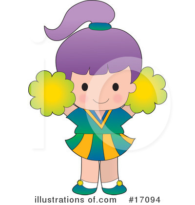 Cheerleaders Clipart #17094 by Maria Bell