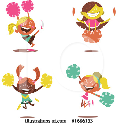 Royalty-Free (RF) Cheerleaders Clipart Illustration by Morphart Creations - Stock Sample #1686153