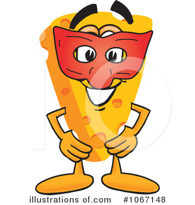 Royalty-Free (RF) Cheese Character Clipart Illustration by Mascot Junction - Stock Sample #1067148