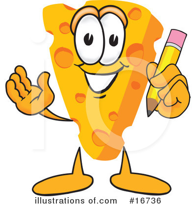 Royalty-Free (RF) Cheese Character Clipart Illustration by Mascot Junction - Stock Sample #16736