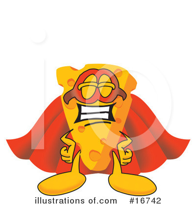 Royalty-Free (RF) Cheese Character Clipart Illustration by Mascot Junction - Stock Sample #16742
