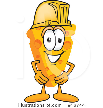 Royalty-Free (RF) Cheese Character Clipart Illustration by Mascot Junction - Stock Sample #16744