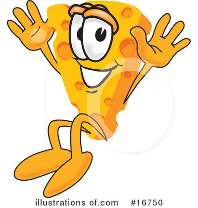 Royalty-Free (RF) Cheese Character Clipart Illustration by Mascot Junction - Stock Sample #16750