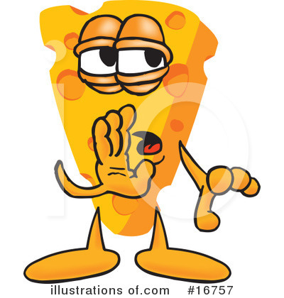 Royalty-Free (RF) Cheese Character Clipart Illustration by Mascot Junction - Stock Sample #16757