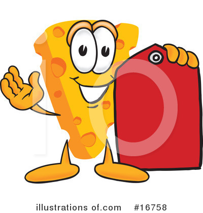 Royalty-Free (RF) Cheese Character Clipart Illustration by Mascot Junction - Stock Sample #16758
