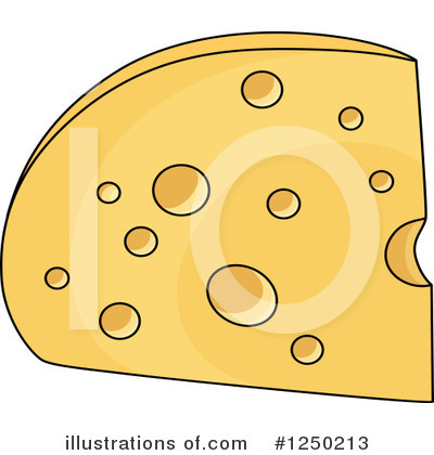Royalty-Free (RF) Cheese Clipart Illustration by Vector Tradition SM - Stock Sample #1250213