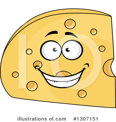 Royalty-Free (RF) Cheese Clipart Illustration by Vector Tradition SM - Stock Sample #1307151