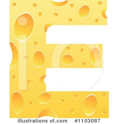 Cheese Letter Clipart #1103087 by Andrei Marincas