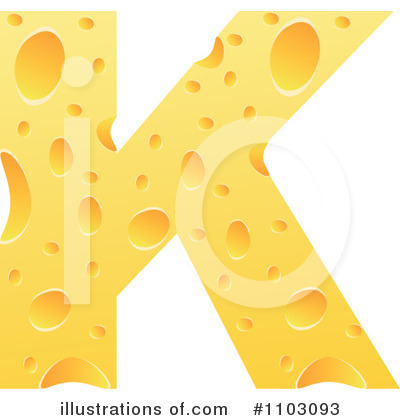 Royalty-Free (RF) Cheese Letter Clipart Illustration by Andrei Marincas - Stock Sample #1103093