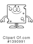Cheese Mascot Clipart #1390991 by Cory Thoman