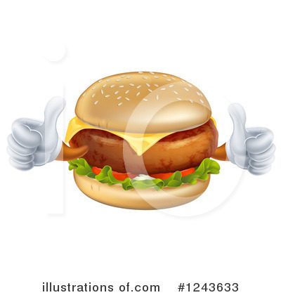 Hamburger Clipart #1243633 by AtStockIllustration