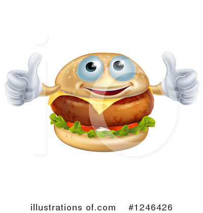 Hamburger Clipart #1246426 by AtStockIllustration