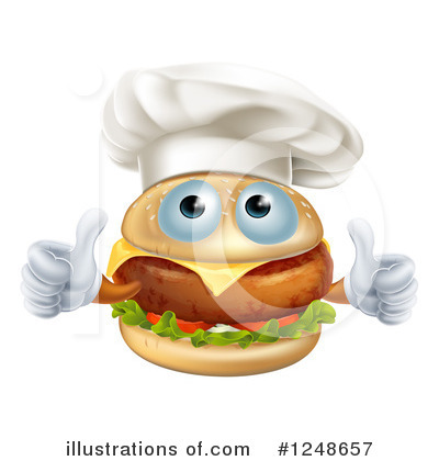 Royalty-Free (RF) Cheeseburger Clipart Illustration by AtStockIllustration - Stock Sample #1248657