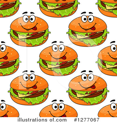 Royalty-Free (RF) Cheeseburger Clipart Illustration by Vector Tradition SM - Stock Sample #1277067