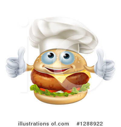 Chef Cheeseburger Clipart #1288922 by AtStockIllustration