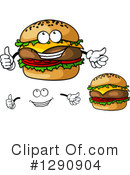 Cheeseburger Clipart #1290904 by Vector Tradition SM