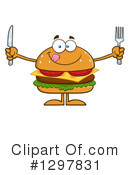 Cheeseburger Clipart #1297831 by Hit Toon