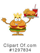 Cheeseburger Clipart #1297834 by Hit Toon