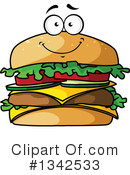 Cheeseburger Clipart #1342533 by Vector Tradition SM