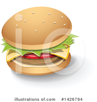 Cheeseburger Clipart #1426794 by cidepix