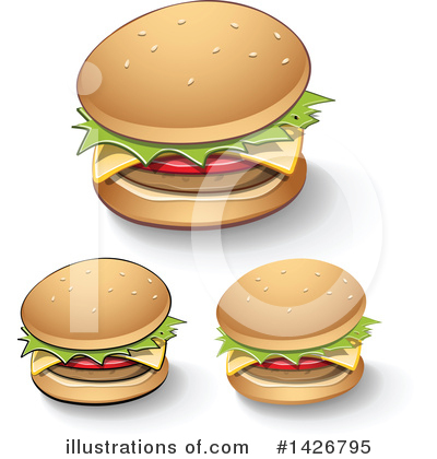 Cheeseburger Clipart #1426795 by cidepix