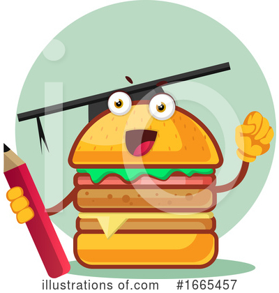Royalty-Free (RF) Cheeseburger Clipart Illustration by Morphart Creations - Stock Sample #1665457