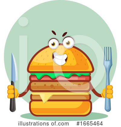 Royalty-Free (RF) Cheeseburger Clipart Illustration by Morphart Creations - Stock Sample #1665464