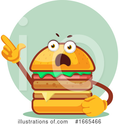 Royalty-Free (RF) Cheeseburger Clipart Illustration by Morphart Creations - Stock Sample #1665466