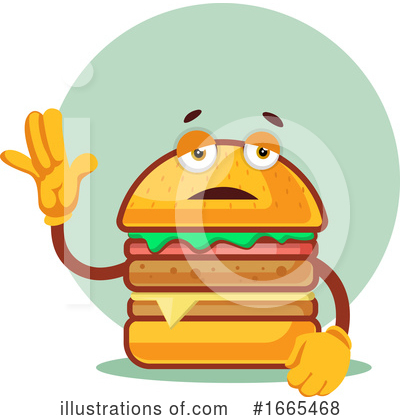 Royalty-Free (RF) Cheeseburger Clipart Illustration by Morphart Creations - Stock Sample #1665468